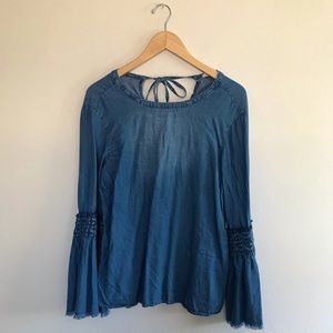 Boho Altered State Denim Blouse
